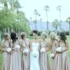 Dusty Pink Chiffon Long Bridesmaid Dress