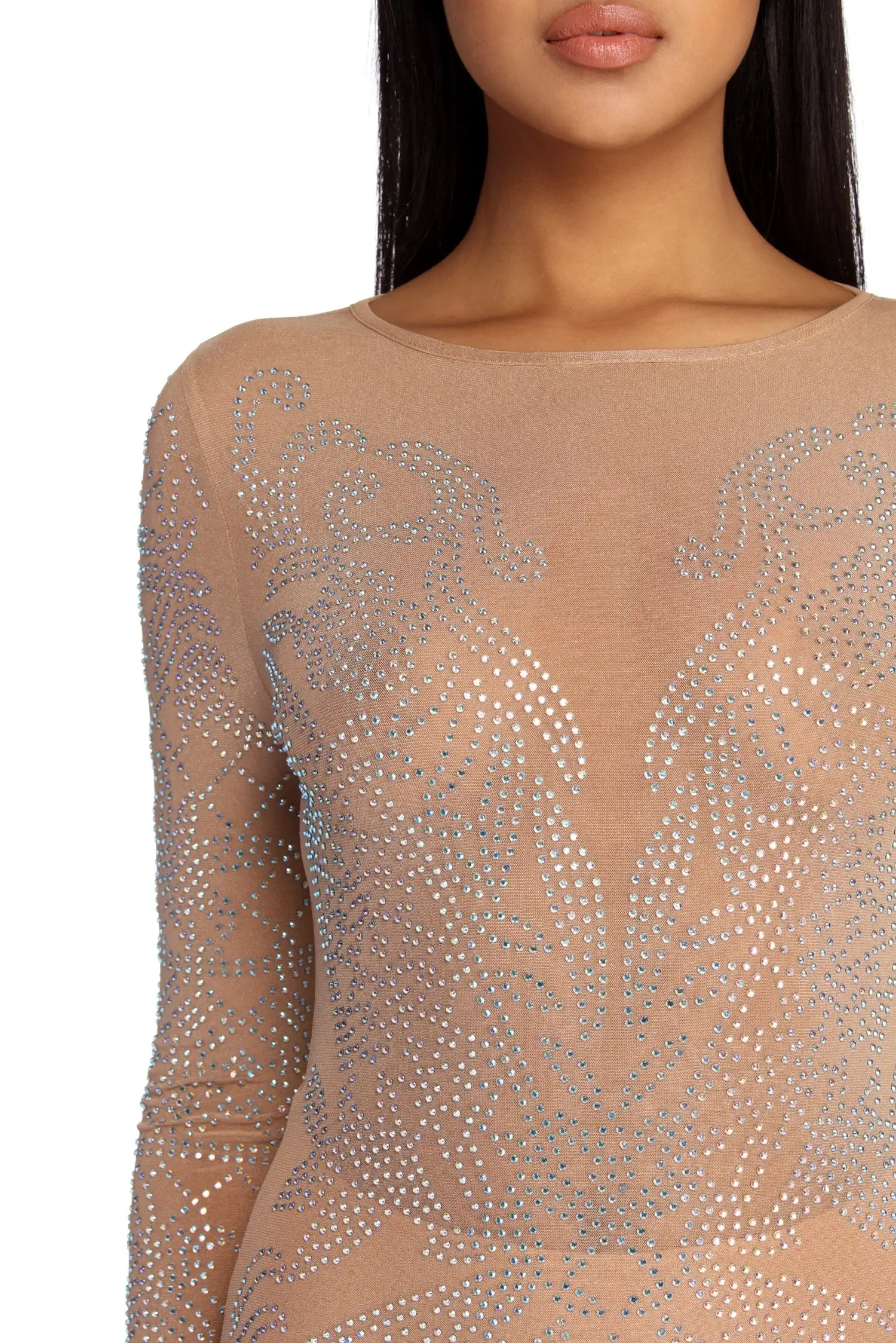 Windsor. Janelle Winner's Circle Mesh Dress - Image 3