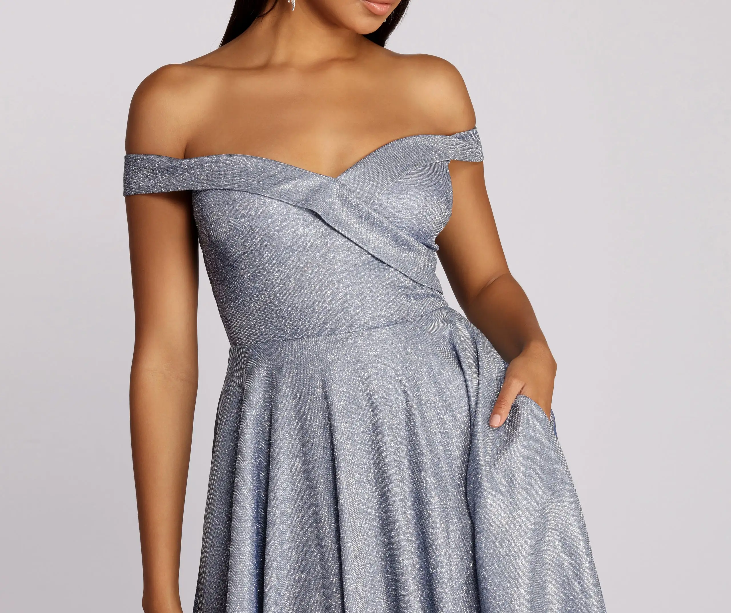 Windsor. Gloria Glitter Mini Dress - Image 2