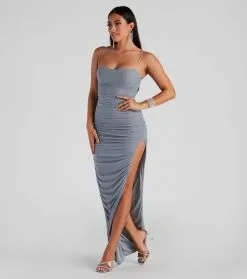 Windsor. Aria Heat Stone Mesh Formal Dress