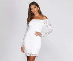 Windsor. Obsessed Over Lace Mini Dress