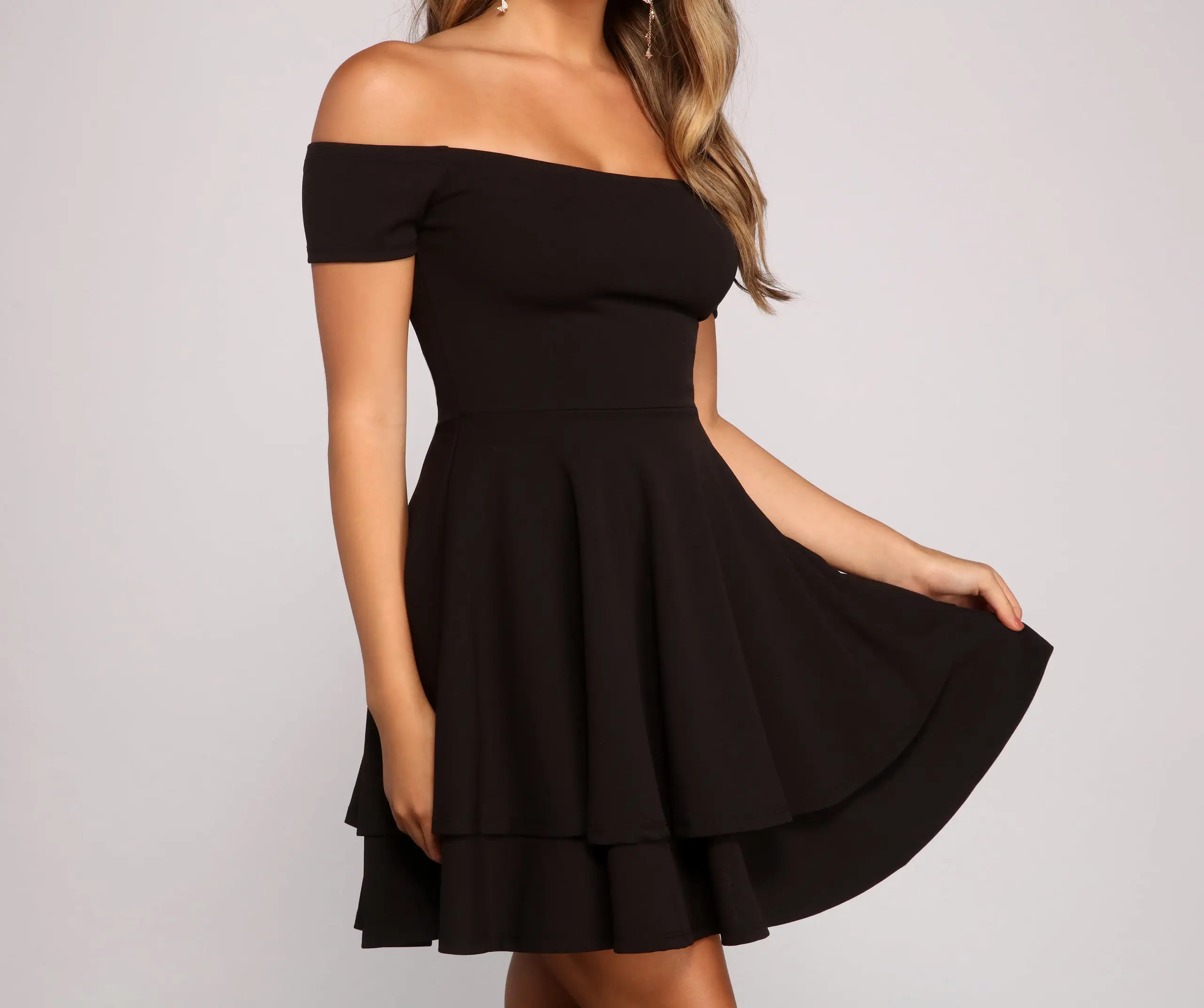 Windsor. Main Flame Off Shoulder Dress - Image 8
