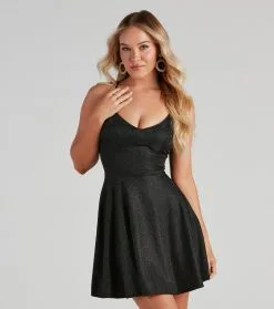 Windsor. Glitter Glow Skater Dress