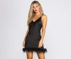 Windsor. Ruffle Some Feathers Mini Dress