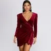 Windsor. Wrapped In Luxe Velvet Mini Dress