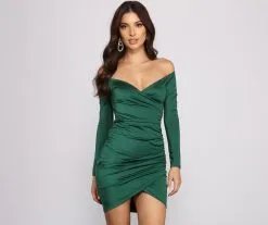 Windsor. Feelin' Luxe Off-The-Shoulder Mini Dress
