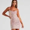 Windsor. Party Glam Sequin Mini Dress