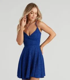 Windsor. Spectacular Twirl Glitter Skater Dress
