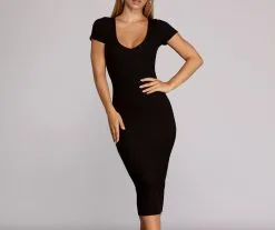 Windsor. Casual Chic Midi Dress