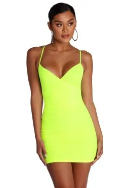 Windsor. Mesmerize In Mesh Mini Dress