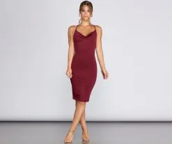 Windsor. Night Moves Cowl Neck Dress