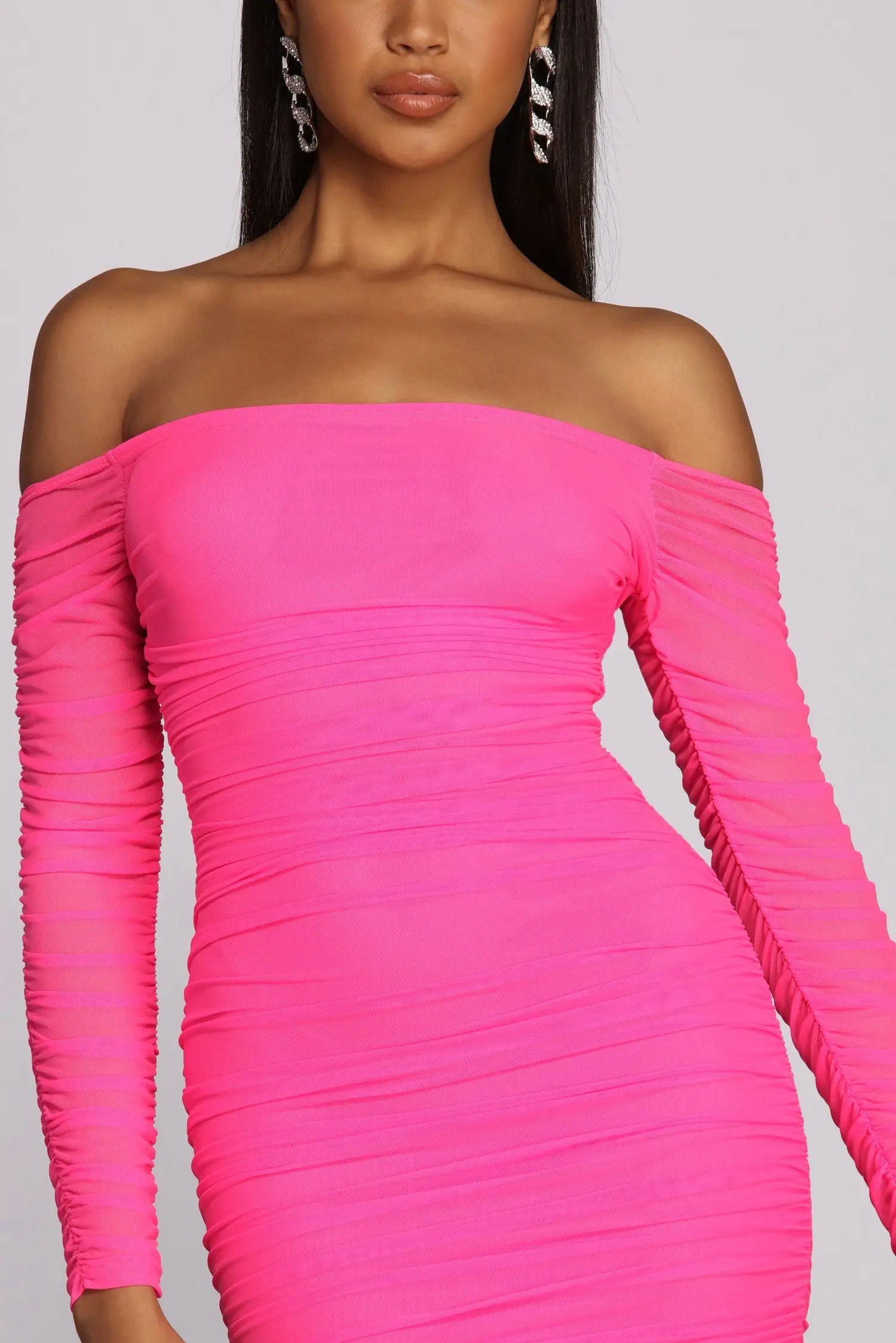 Windsor. Miss Me In Mesh Mini Dress - Image 6