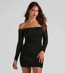 Windsor. Miss Me In Mesh Mini Dress