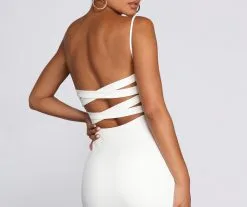 Windsor. Strappy Styles Midi Dress