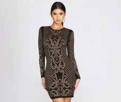 Windsor. Moment Like This Heat Stone Mini Dress