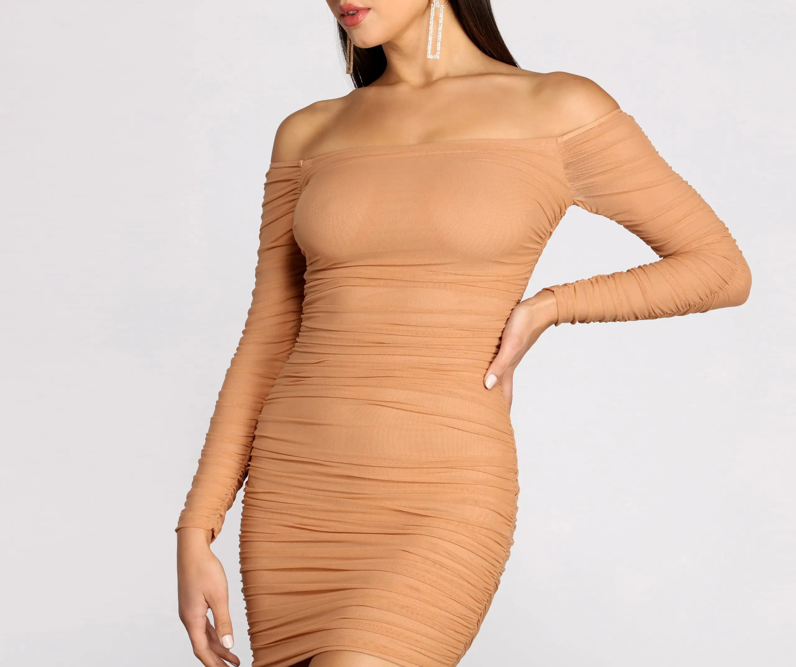 Windsor. Miss Me In Mesh Mini Dress - Image 9