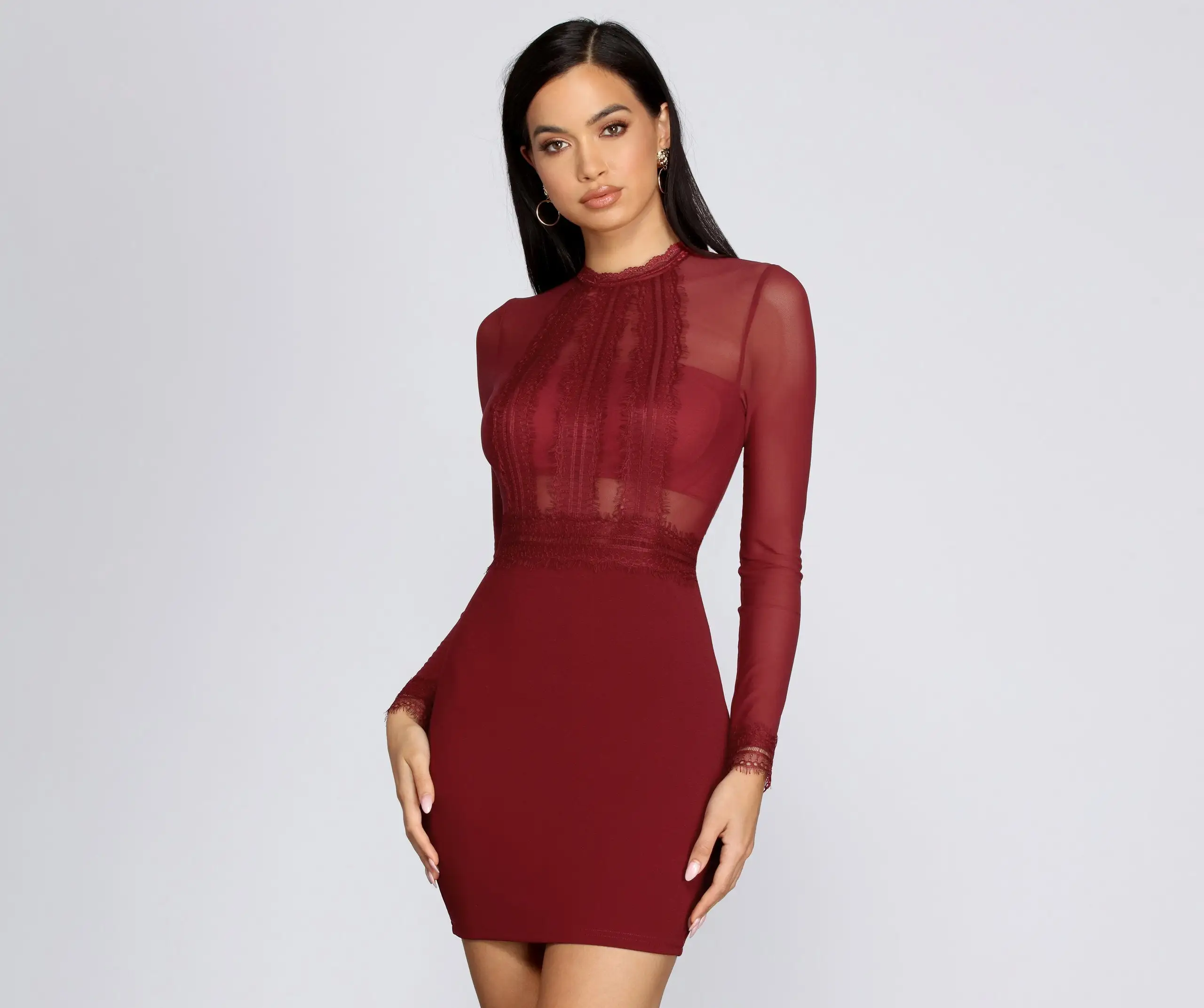 Windsor. Too Royal Mesh Bodycon Dress - Image 5