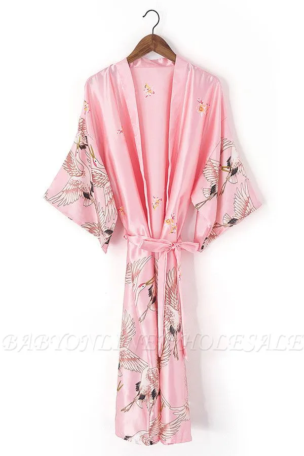 Earla | Personalized Satin Solid Lace Robe Satin Bridesmaid Robes Bride Robe Bridal Party Robes - Image 6