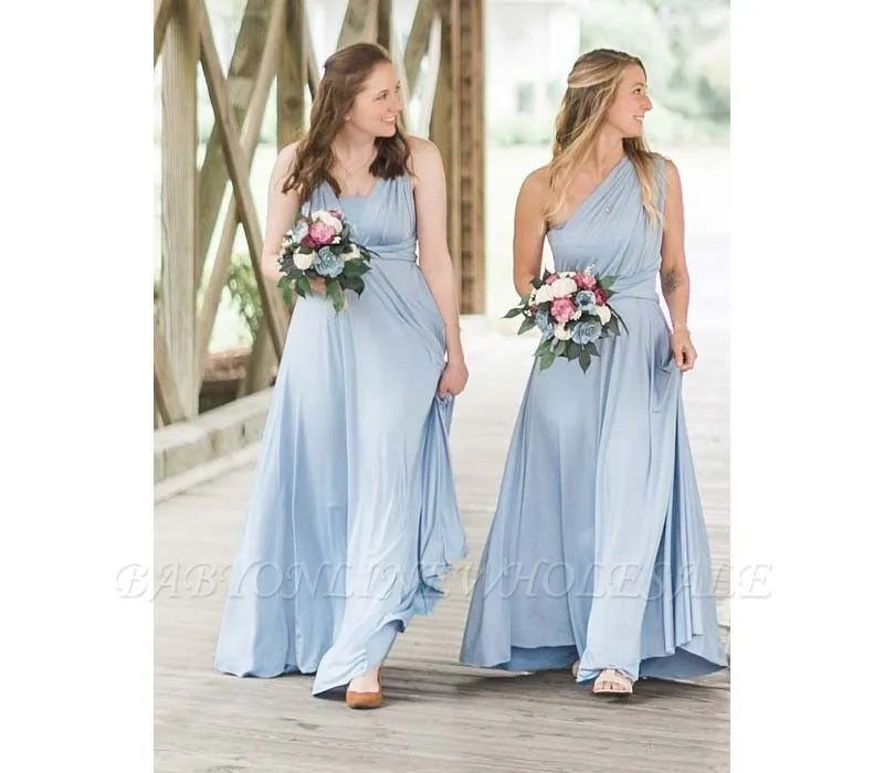Baby Blue Infinity Bridesmaid Dress In 53 Colors