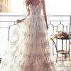 Full Lace Open Back Wedding Dresses Sexy Spaghetti Straps Summer Wedding Gowns
