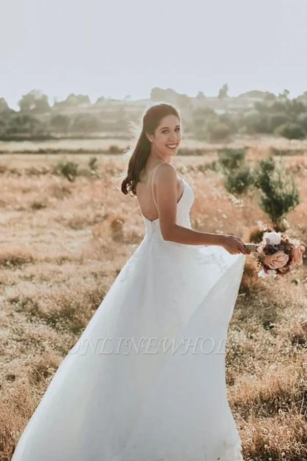 Summer Beach Sweetheart Wedding Dress - Image 6