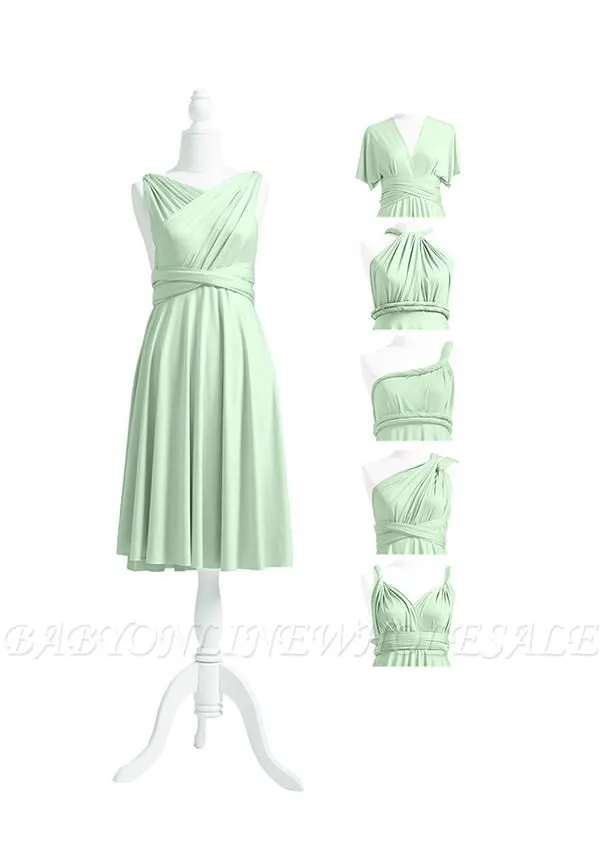 Sage Green Multiway Infinity Dress - Image 5