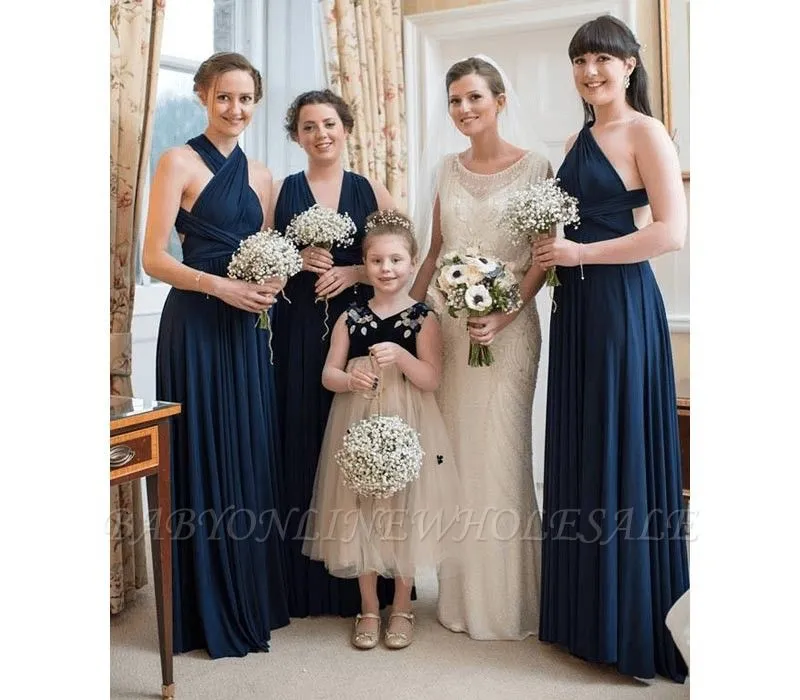 Navy Infinity Bridesmaid Dress In 53 Colors - Image 2