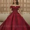 Elegant Off-the-Shoulder Satin Evening Dress Glitter Beadings Party Gown