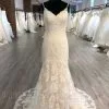 Elegant Spaghetti Strap Sleeveless Mermaid Wedding Dress With Appliques Pearls