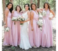 Baby Pink Infinity Bridesmaid Dress In 53 Colors