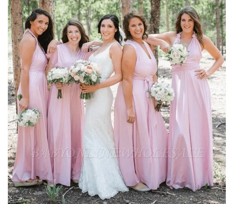 Baby Pink Infinity Bridesmaid Dress In 53 Colors