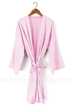Dudley | Personalized New Women Silk Satin Bathrobe Bridal Wedding Bride Bridesmaid Kimono Gown Robes
