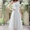 Elegant Sweetheart Lace Wedding Dress Ankle Length Empire Bridal Gown