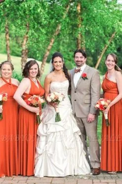 Orange Multiway Infinity Dress