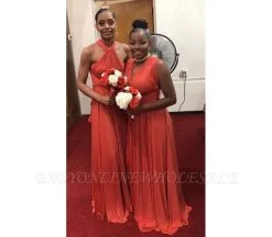 Burnt Orange Infinity Bridesmaid Dress In 53 Colors