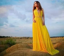Yellow Infinity Bridesmaid Dress In 53 Colors