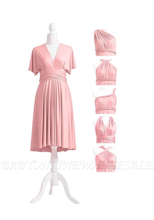 Dusty Rose Multiway Infinity Dress - Image 5