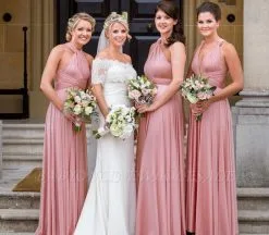 Dusty Rose Infinity Bridesmaid Dress In 53 Colors