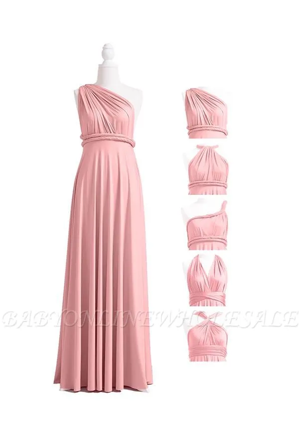 Dusty Rose Multiway Infinity Dress - Image 4