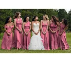 Antique Rose Bridesmaid Infinity Dress Antique Rose Convertible Dress