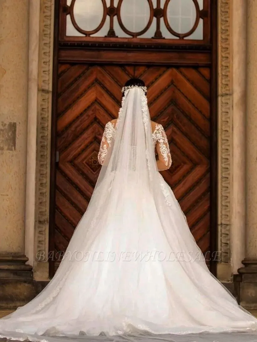 Illusion Neck Sweetheart Mermaid Wedding Dress With Overskirt - Image 2