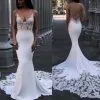 Elegant Lace Mermaid Wedding Dresses | Spaghetti Straps Backless Bridal Gowns