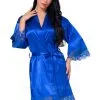 Bride Bridesmaid Silk Lace With Knee-Length Robes
