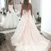 Sweetheart Strapless Tulle Lace Wedding Dress For Women