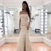 Luxury Strapless Beadings Mermaid Wedding Dress | Affordable Sleeveless Long Bridal Gown