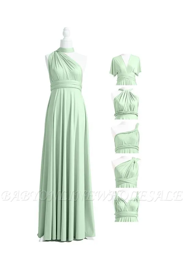 Sage Green Multiway Infinity Dress - Image 4