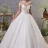 Boho Cap Sleeves White Alne Bridal Dress Tulle Wedding Dress
