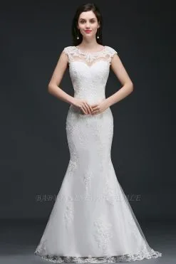 ANNALEE | Mermaid Sweep Train Elegant Wedding Dress With Lace