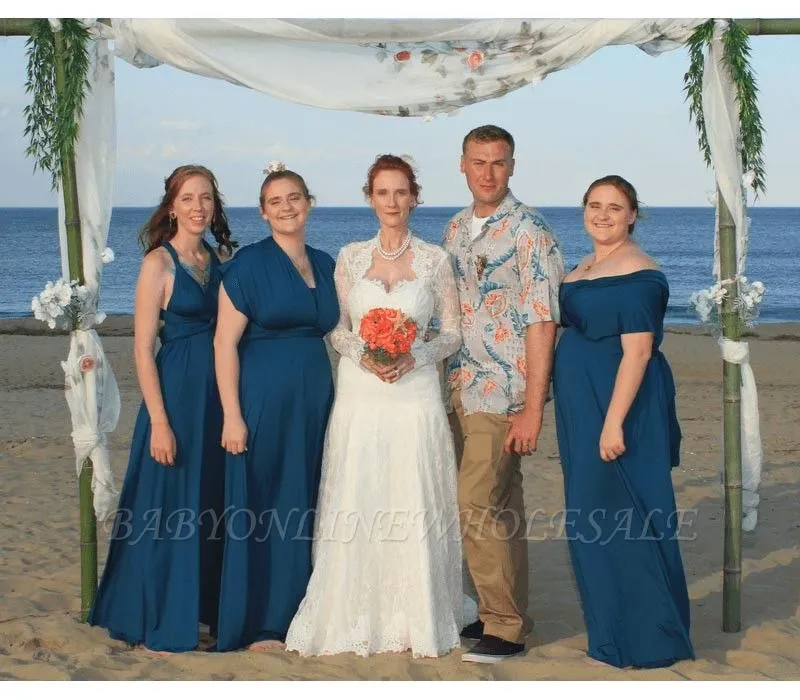 Teal Green Infinity Bridesmaid Dress In 53 Colors - Image 4