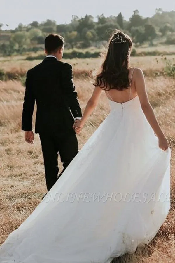 Summer Beach Sweetheart Wedding Dress - Image 3